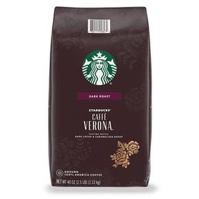 [해외직구] 스타벅스 카페 베로나 다크 그라운드 스벅커피 1.13kg Starbucks Caffe Verona Ground Coffee, Dark Roast (40 oz.)