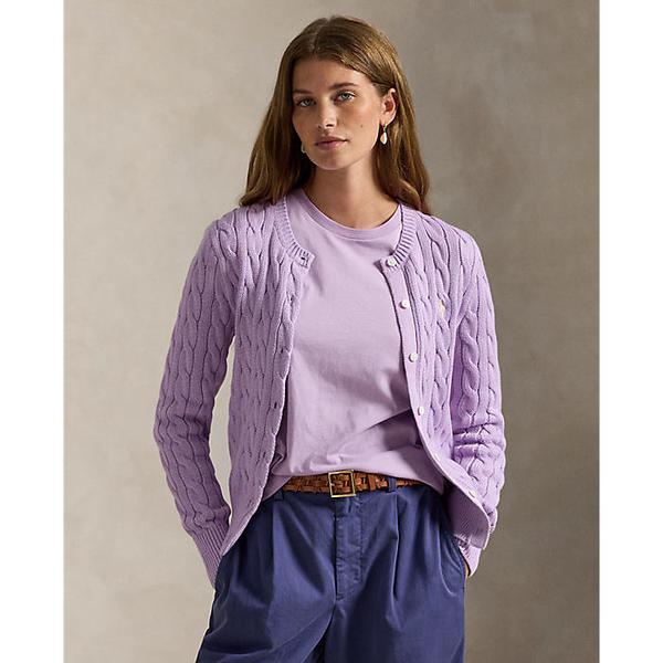 여성 케이블 니트 코튼 크루넥 카디건(WMPOSWENDW20538500)