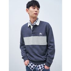 [24SS]포인트 럭비 티셔츠  블루 (BC4241C12P)