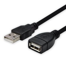 디옵텍 USB 2.0 몰딩 연장 케이블 3M 블랙 U2AF30