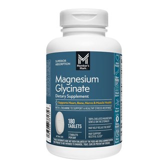  멤버스마크 마그네슘 글리시네이트 위드 엘테아닌 180정 Members Mark Magnesium Glycinate