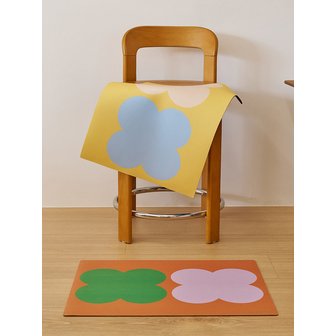 마카로카 클로버 더블레이어 빨아쓰는 규조토 발매트 주방매트