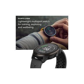 순토 SUUNTO 파이브 피크 5 PEAK ALL BALCK 경량 GPS 스포츠워