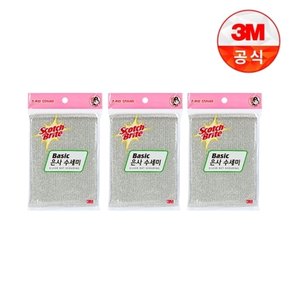 베이직 은사 수세미 1입(일반세척용) 3개세트