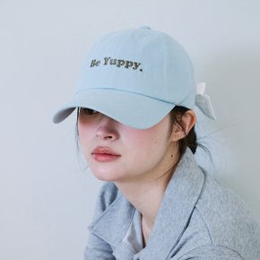 Y RIBBON BALL CAP_SKY BLUE