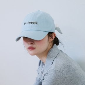 Y RIBBON BALL CAP_SKY BLUE