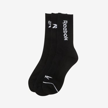 리복 베이직 크루삭스 3PACK - 블랙 RESS4FY10BK