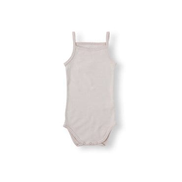 베네베네 BABY) 오가닉 스칼롭 스파게티 바디수트