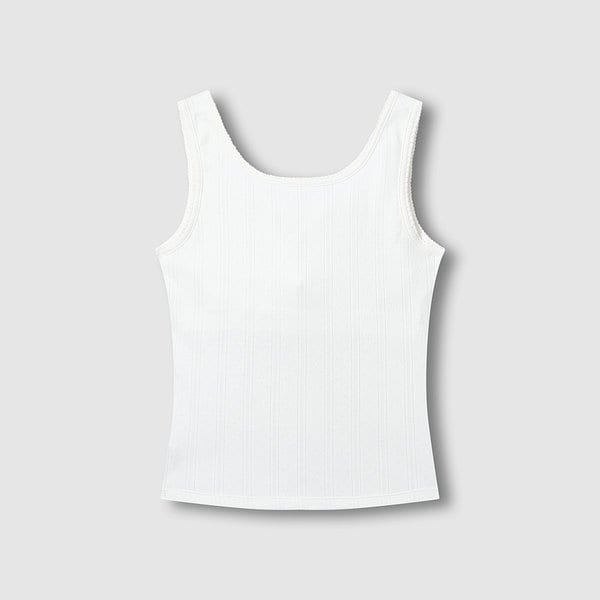 여 코튼 포인텔 탱크 브라캐미솔 J426201024001