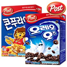 포스트  콘푸라이트 600g+오레오 오즈 500g