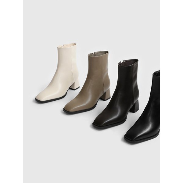 라미엘 스퀘어 앵클부츠 (5cm)