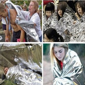 ( )130cmX210cm 사이즈 비상 은박 보온 담요