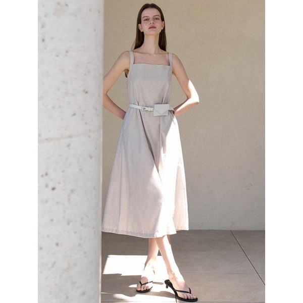 [리퍼브] 로우 린넨 원피스 네추럴 amr1890