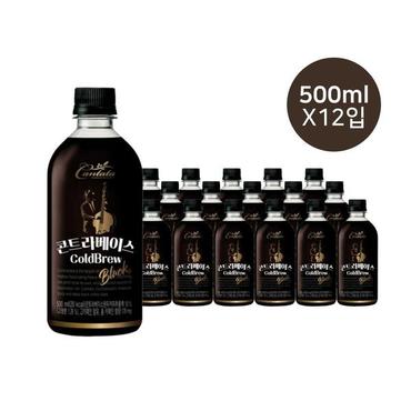  칸타타 콘트라베이스 콜드브루 블랙 500ml [12개]