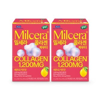 셀렉스 [본사직영] 밀세라 콜라겐 파우더 스틱 2박스 (2.7g x 56포) / 레몬요거트맛