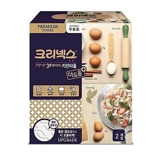  크리넥스 뽑아쓰는 3겹 키친타올 140매 x 2개