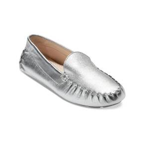 4676815 Cole Haan Evelyn Driver Womens Metallic Slip-On Loafers