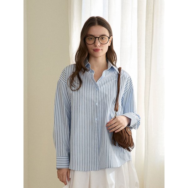 BUDDY STRIPE SHIRT_SKY BLUE