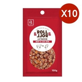 대구포말이 100G 10P 애견 소고기 대구 져키 훈련 (W91BE3C)