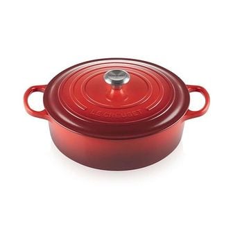  독일 르크루제 냄비 Le Creuset Signature 21179300602430 Gourmet Cast Iron Casserole Dish fo