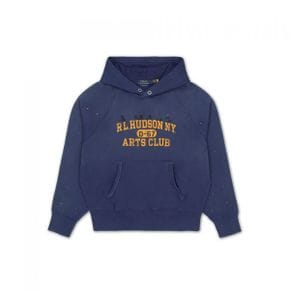 POLO RALPH LAUREN [ 10]빈티지핏 플리스 그래픽 후디-네이비