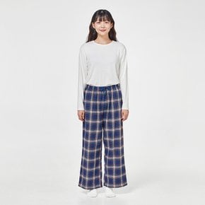 체크체크 플란넬 바지 단품 FREE 네이비