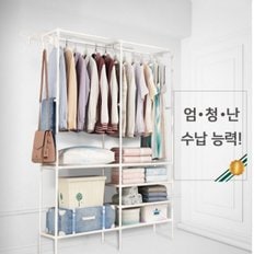 방배비즈 튼튼한행거 이동식 조립식 비키니 옷장 행거 드레스룸 수