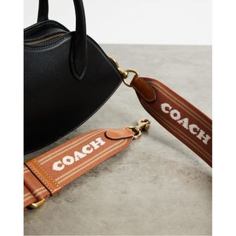 이스퀘어 5020538 Coach Colorblock Logo Webbing Strap - Saddle Multi