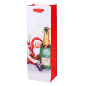 산타 크리스마스 와인 쇼핑백 (S11654598)