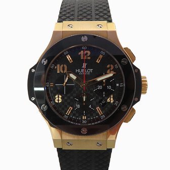 위블로(HUBLOT) 고이비토 중고명품 위블로 빅뱅 골드 세라믹 스트럭처드 러버 스트랩 남성시계 K0030HUB