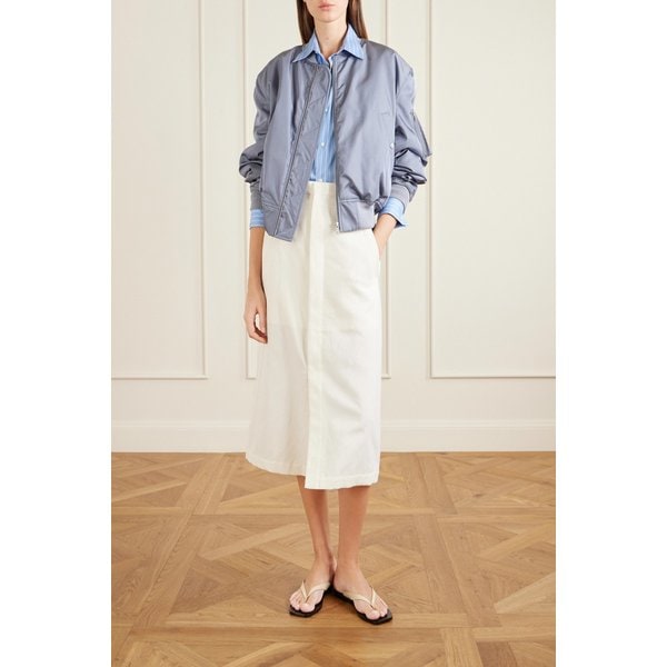 실크 트윌 봄버 재킷 46376663162987457