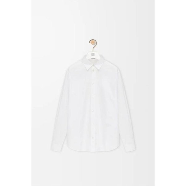 26SS 로에베 긴팔 셔츠 H526Y05XAT 2100 WHITE DOM