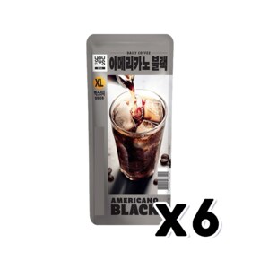 유어스 아메리카노블랙 XL 아이스파우치음료 500ml x 6개