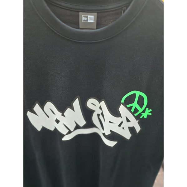 [여주점] (14536413) AP PEACE SYMBOL RS52 BLK 반팔티