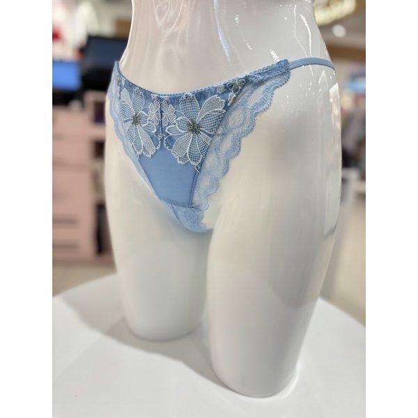[여주점] 와코루 프롤럴 자수 만개꽃 레이스 끈 티 팬티 [WPT2081T] BU