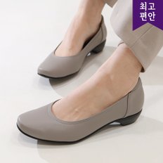 3cm 국내생산 천연가죽 내부쿠션 베이직 몰드굽 펌프스 112567