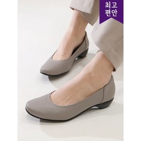 3cm 국내생산 천연가죽 내부쿠션 베이직 몰드굽 펌프스 112567