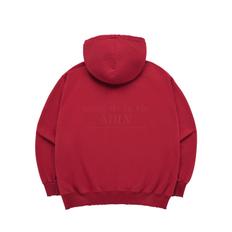 VINTAGE SYMBOL DESTROYED WASHING HOODIE ZIP UP RED 빈티지심볼 집업 레드