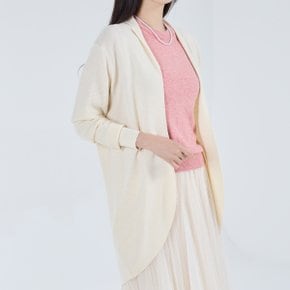 소프트 언발 오픈 숄 가디건