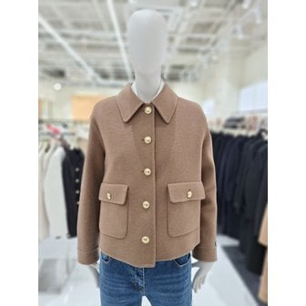 CC콜렉트 [부산점] [씨씨콜렉트] 카라넥 울혼방 싱글 숏 코트 (E251MSG152)