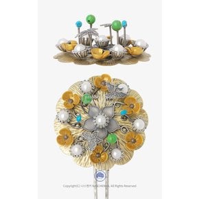 [NASCHENKA] 왕비와 후궁을 위한 _3  전통 떨 뒤꽂이 _ 떨잠 은 뒤꽂이