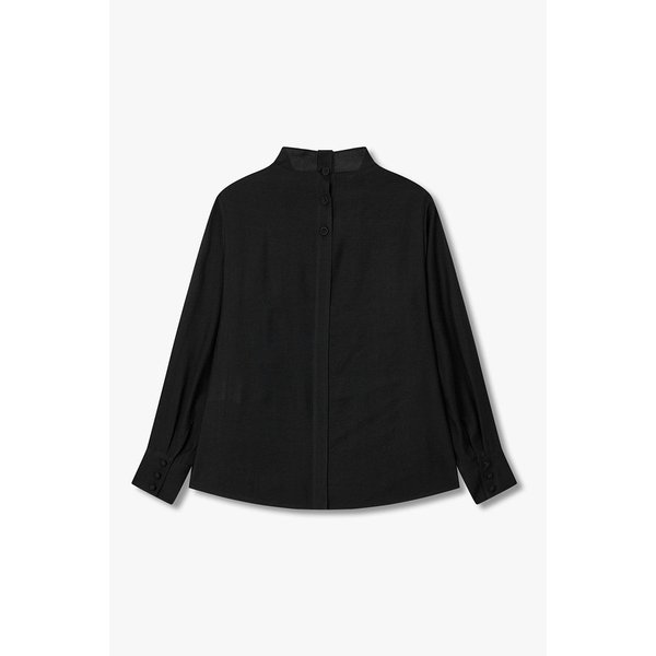 실키 하이넥 블라우스 7126160500199