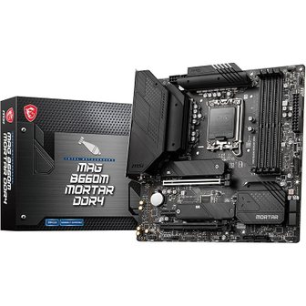  MSI MAG B660M MORTAR DDR4 마더보드 Micro-ATX Inte