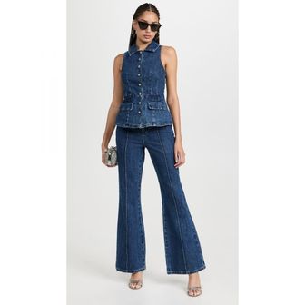 이스퀘어 4963324 Self Portrait Blue Denim 2 Piece Jumpsuit