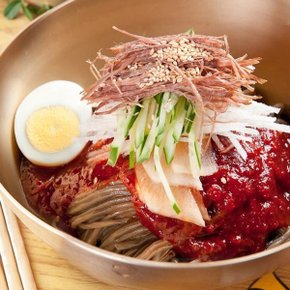 [T]새콤달콤 고소한 참기름 비빔막국수 8인분 (메밀면8+비빔장8+참...