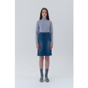 Simple denim skirt_blue