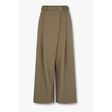 GCUT [지컷25F/W]언발란스 턱 벨티드 와이드 팬츠(7255330103)