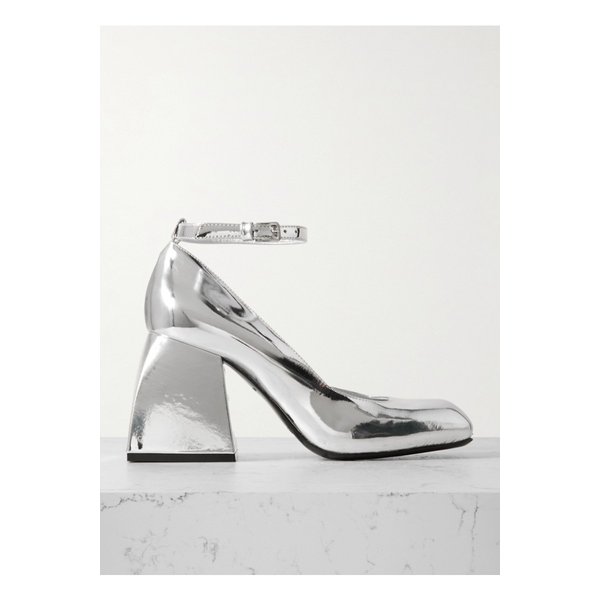 불라 피아 메탈릭 페이턴트 가죽 펌프스 실버 1647597325723397