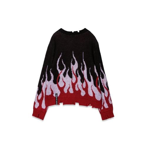 [해외배송] 블랙 스웨터 WITH 더블 플레임 (KIDS 상품) VOS/KB8DOUBLEK_BLACK B0041484724