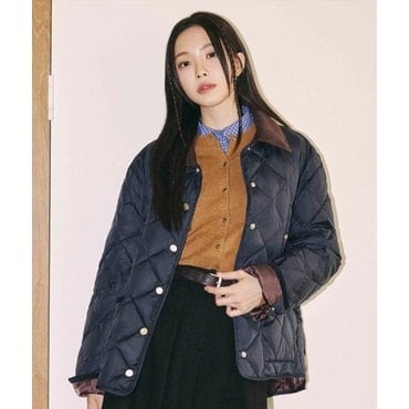JJ지고트 코듀로이 칼라 퀼팅 구스다운 점퍼GPAM2PD911